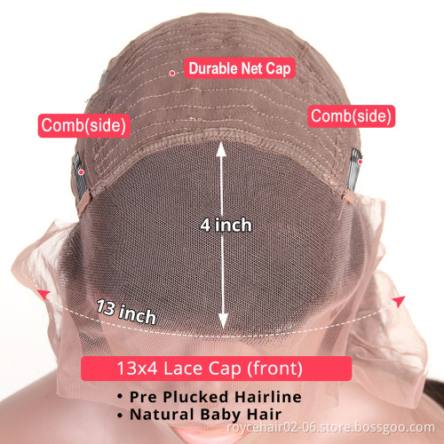 High Grade Cheap Brazilian Virgin Hair Wigs Bone Straight Human Hair 13x4 Transparent Lace Front Wig For Women